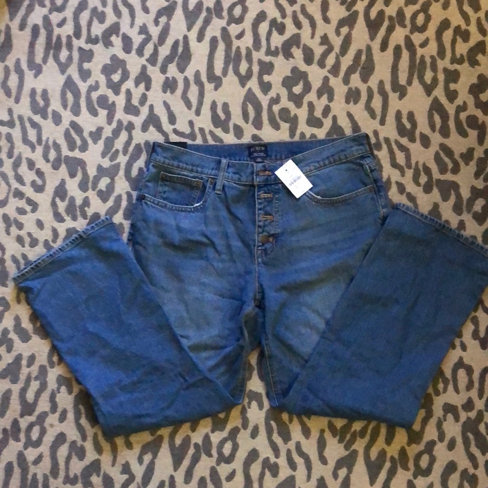 Womens JCrew Mid rise Flare Crop jeans NWT size 29